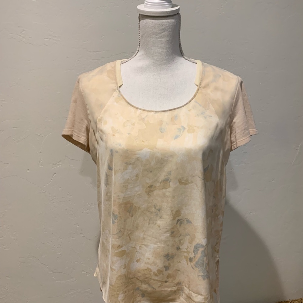 EUC Simply Vera Vera Wang Mixed Media T-Shirt